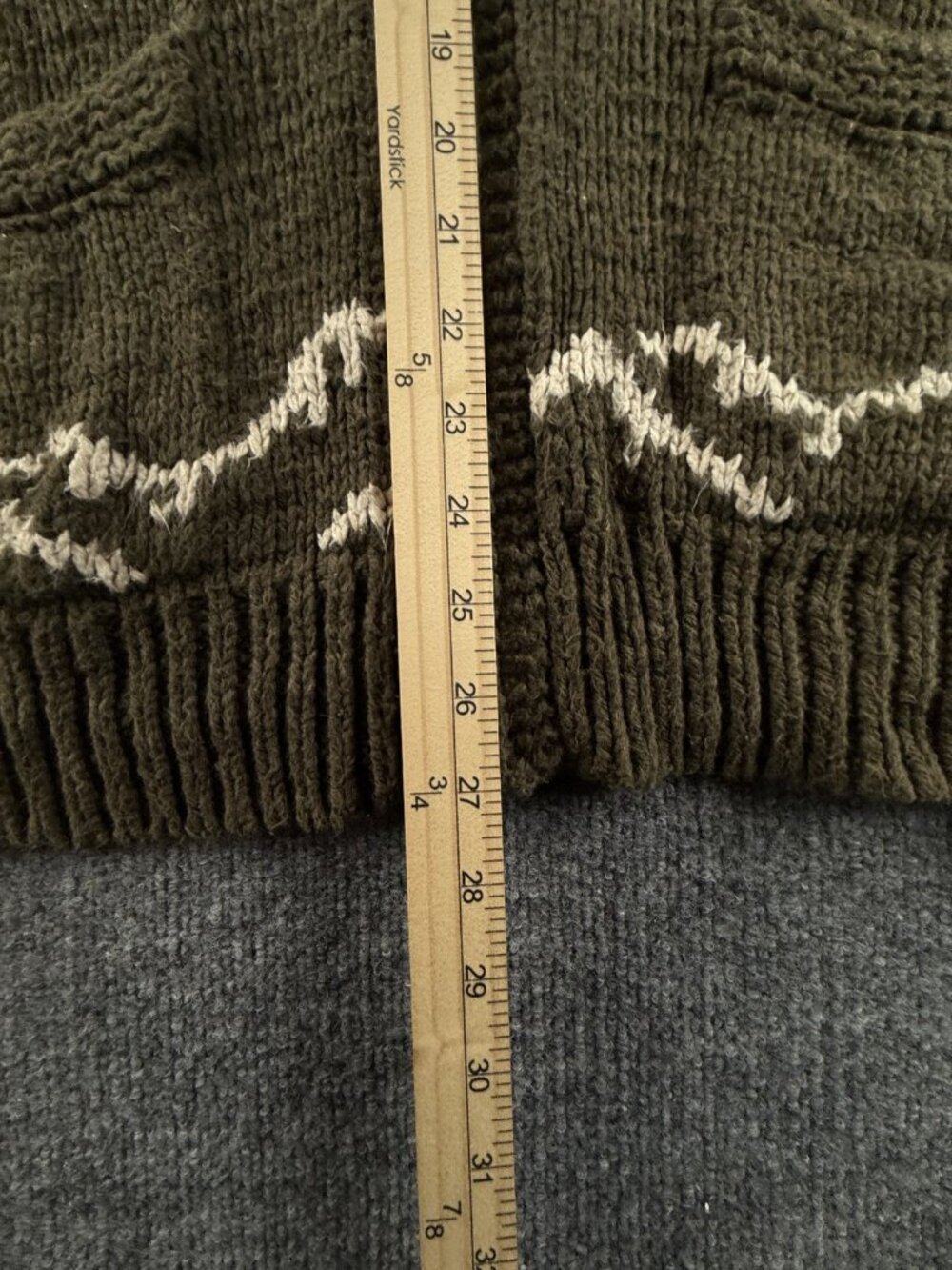 Polo Ralph Lauren Cowichan Tiger Heavyweight Chunky Knit Zip Cotton Linen Silk - Picture 8 of 16